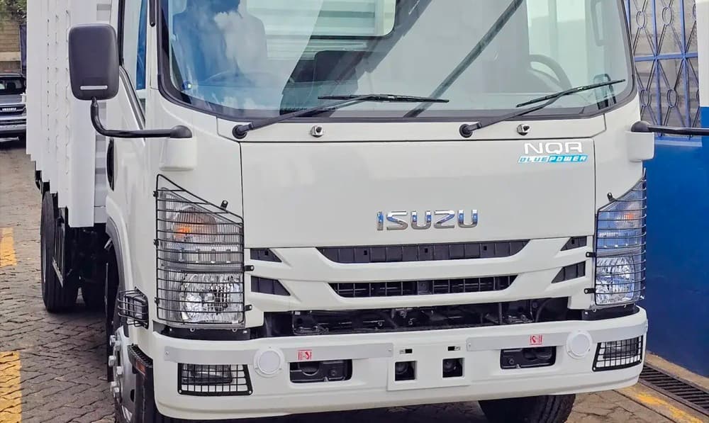 A delivery truck ready to load